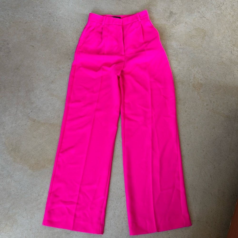 Bright Pink Zara Dress Pants